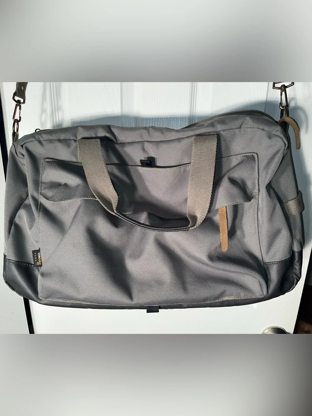 Eagle Creek Carry On Duffle Weekender CorDura Fabric Green Gray